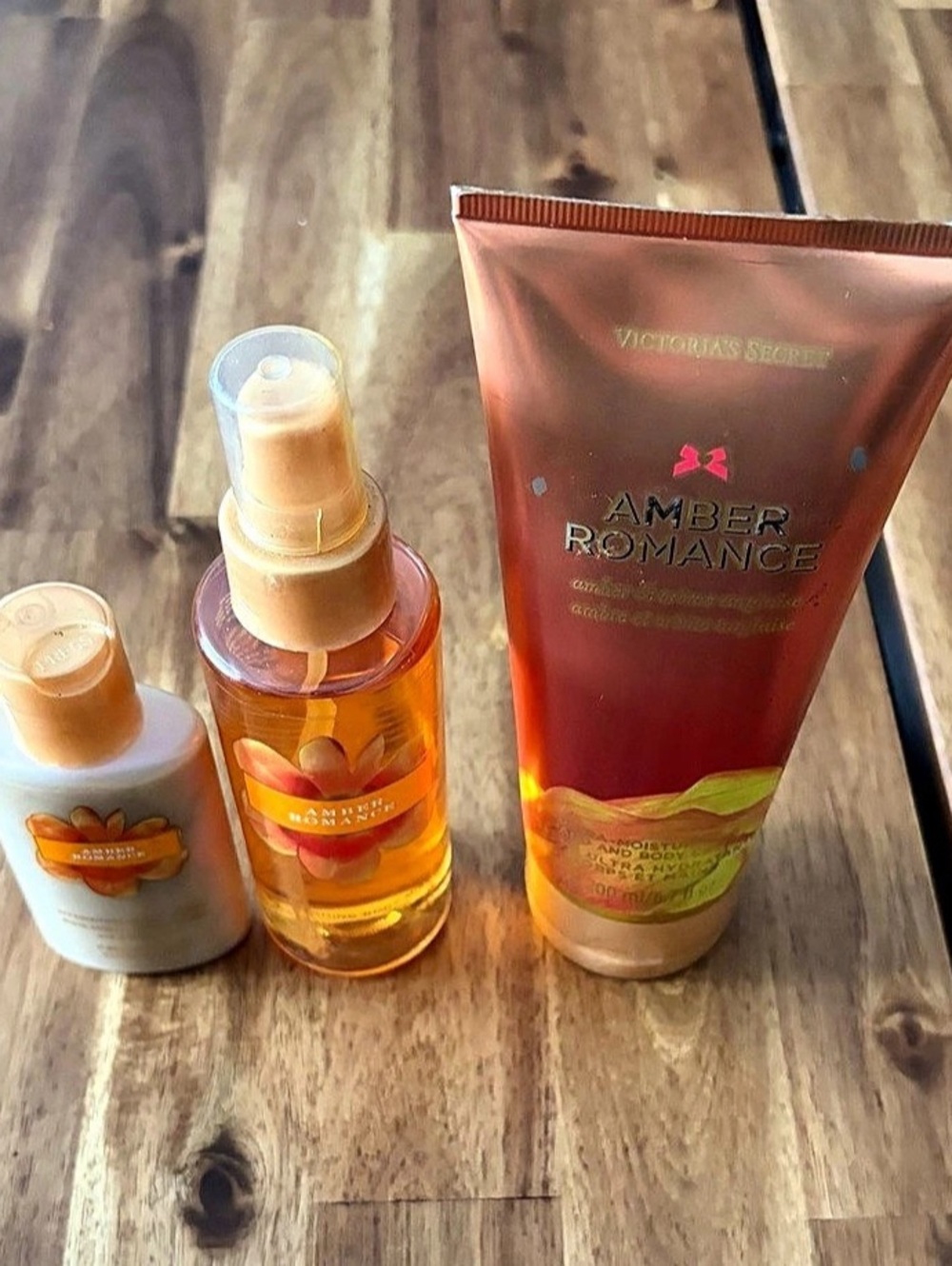 Victoria's Secret Amber Romance Body Care Set